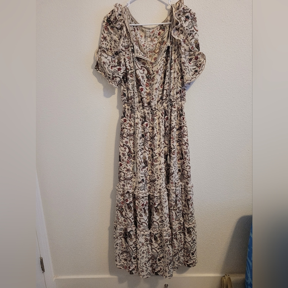 Max Studio Floral Print Maxi Dress #227 - Picture 2 of 6